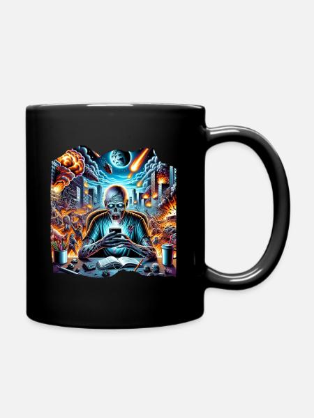 Smombie - Tasse einfarbig - Schwarz