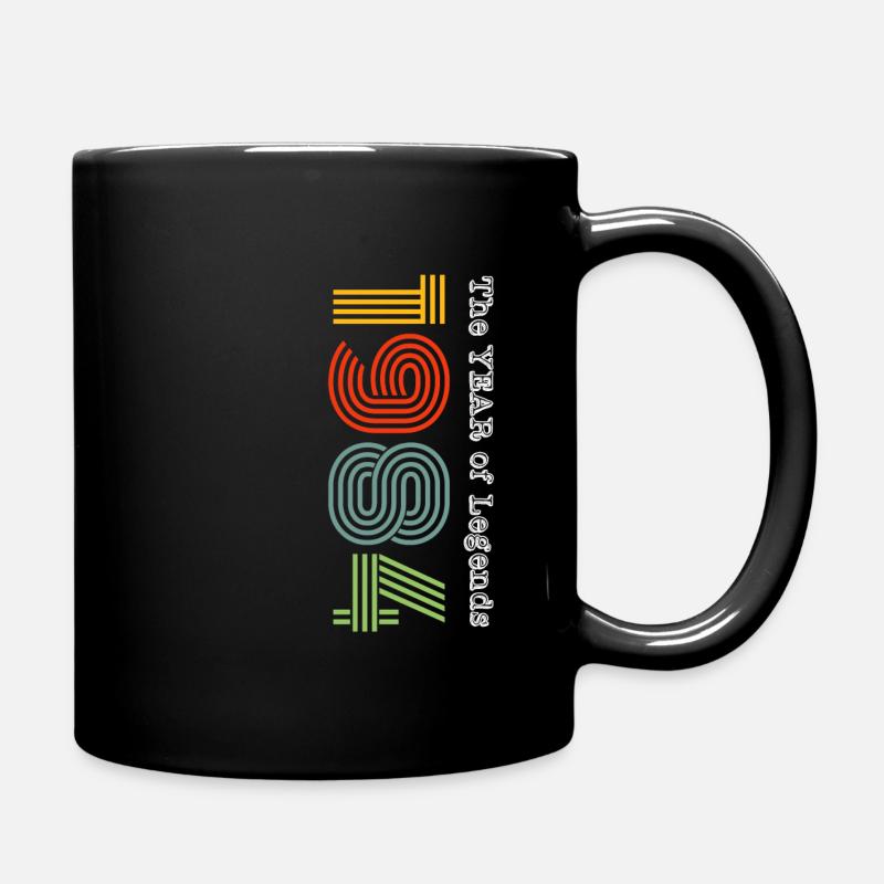 1984 Vintage - Tasse einfarbig - Schwarz