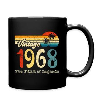 Millésime 1968 - Mug uni - noir - Droite
