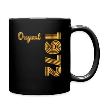 Millésime 1972 - Mug uni - noir - Droite