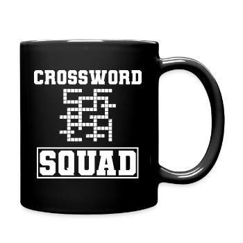 Lustige Kreuzworträtsel Enigmatolgist - Tasse einfarbig - Schwarz - Rechts