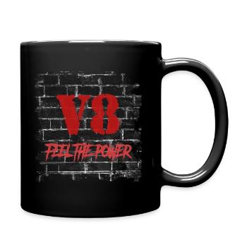 V8 (en anglais seulement) - Mug uni - noir - Droite