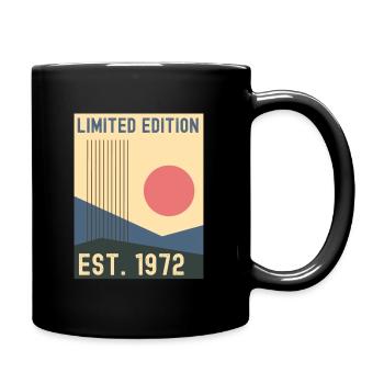 Millésime 1972 - Mug uni - noir - Droite