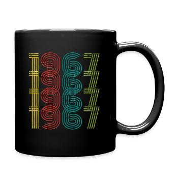 Millésime 1967 - Mug uni - noir - Droite