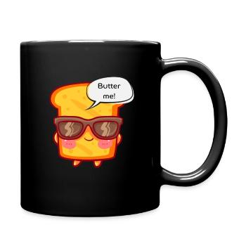 Butter me - Tasse einfarbig - Schwarz - Rechts