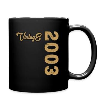 Millésime 2003 - Mug uni - noir - Droite