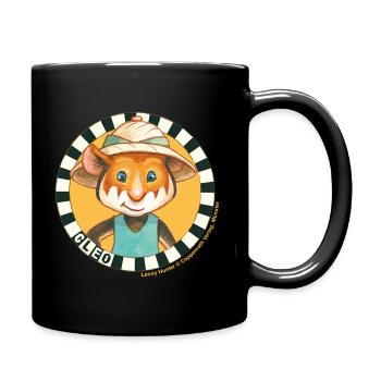 Lenny Hunter Illustration Von Hamster Cleo - Tasse einfarbig - Schwarz - Rechts