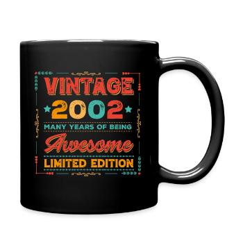Millésime 2002 - Mug uni - noir - Droite