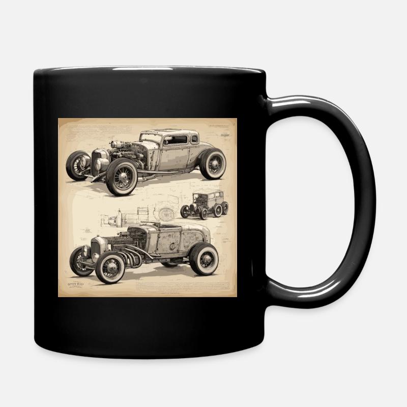 Plan / Sépia / Vintage / Rétro / Old Timer - Mug uni - noir