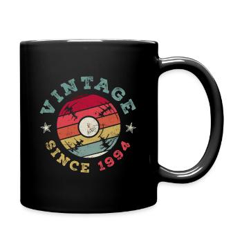 1994 Jahrgang Vintage Geburtstag Geschenk - Tasse einfarbig - Schwarz - Rechts