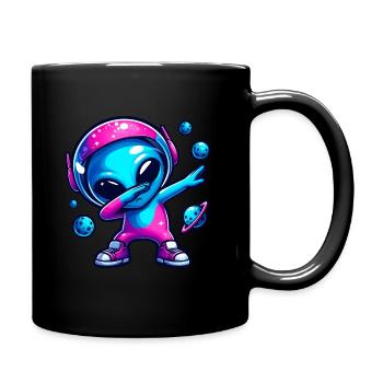 Alien Dab Danse D’anniversaire - Mug uni - noir - Droite