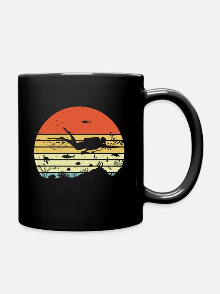 plongeur plongée sous-marine t-shirt diving - Mug uni - noir