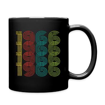 Vintage 1966 - Tasse einfarbig - Schwarz - Rechts