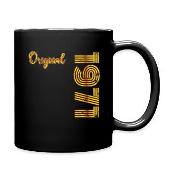 Millésime 1971 - Mug uni - noir - Droite