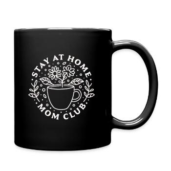 Mama, Hausfrau, Verein - Tasse einfarbig - Schwarz - Rechts