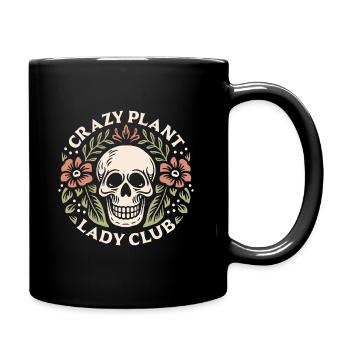Crazy plant lady club - Full Colour Mug - black - Right