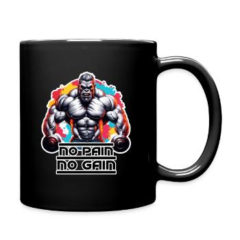 Bodybuilder / Sports / Fitness / Gym / Muscles - Mug uni - noir - Droite
