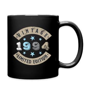 1994 Jahrgang Vintage Geburtstag Geschenk - Tasse einfarbig - Schwarz - Rechts