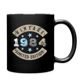 Millésime 1984 - Mug uni - noir - Droite