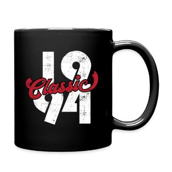 1994 Jahrgang Vintage Geburtstag Geschenk - Tasse einfarbig - Schwarz - Rechts