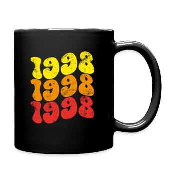 Millésime 1998 - Mug uni - noir - Droite
