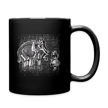 Alice au pays des merveilles et l’éléphant - Mug uni - noir - Droite