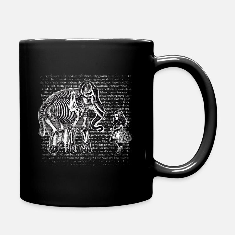 Alice au pays des merveilles et l’éléphant - Mug uni - noir
