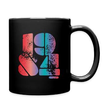 Millésime 1984 - Mug uni - noir - Droite