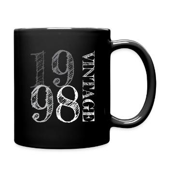 Millésime 1998 - Mug uni - noir - Droite