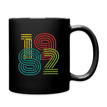 1982 Vintage - Tasse einfarbig - Schwarz - Rechts