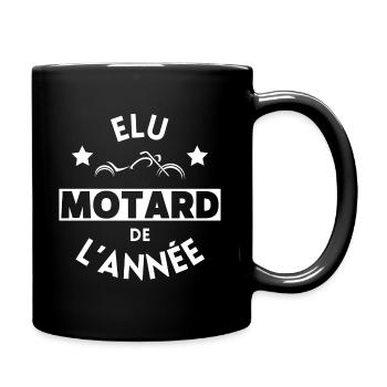 Élu motard de l'année - Mug uni - noir - Droite