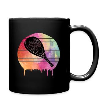 Pádel Vintage - Tasse einfarbig - Schwarz - Rechts