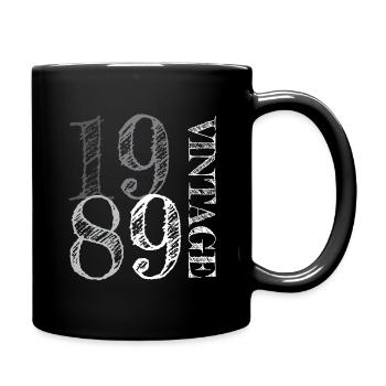 Millésime 1989 - Mug uni - noir - Droite