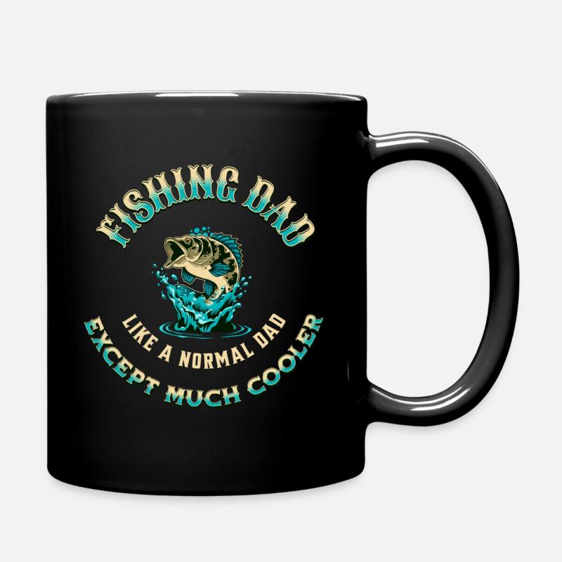 Meilleur père pêcheur - Mug uni - noir
