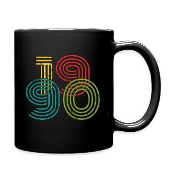 Millésime 1990 - Mug uni - noir - Droite
