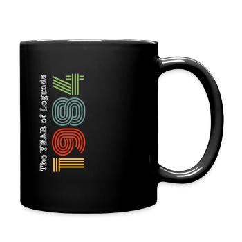 1984 Vintage - Tasse einfarbig - Schwarz - Rechts