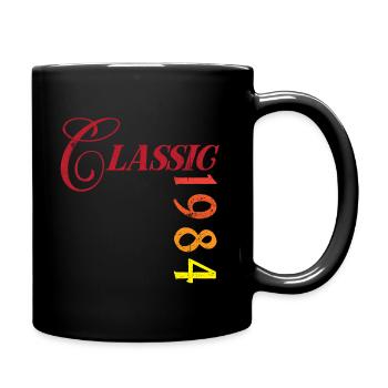 1984 Vintage - Tasse einfarbig - Schwarz - Rechts