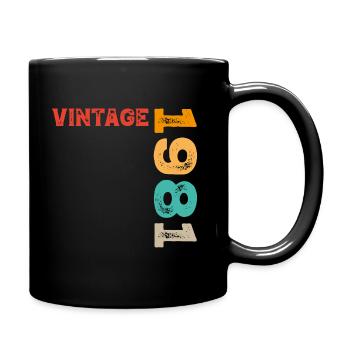 Vintage 1981 - Full Colour Mug - black - Right