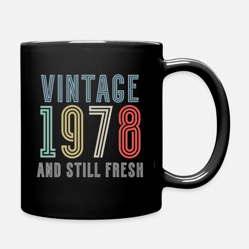 Vintage 1978 - Tasse einfarbig - Schwarz