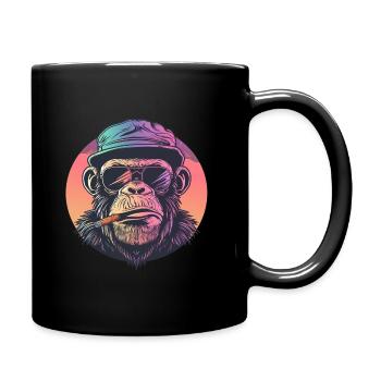 Peaky monkey - Mug uni - noir - Droite