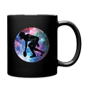 Joueurs de football américain - Mug uni - noir - Droite