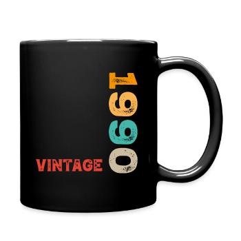Millésime 1990 - Mug uni - noir - Droite