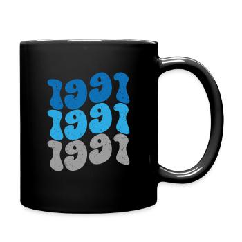 1991 Vintage - Tasse einfarbig - Schwarz - Rechts