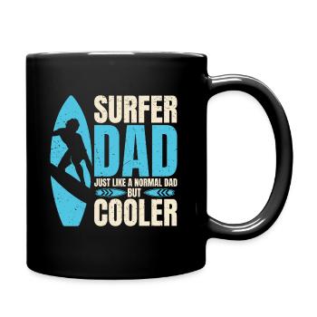 surfer Dad Like A Regular Dad But Cooler - Mug uni - noir - Droite