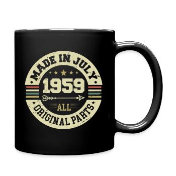 Juli 1959 Geburtstagsgeschenk 1959 I Made in July - Tasse einfarbig - Schwarz - Rechts