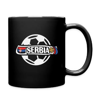 Serbia Football - Full Colour Mug - black - Right