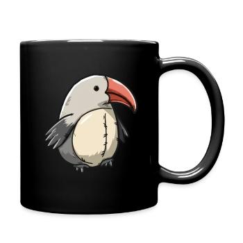Cute Toucan Bird Caricature Style - Full Colour Mug - black - Right