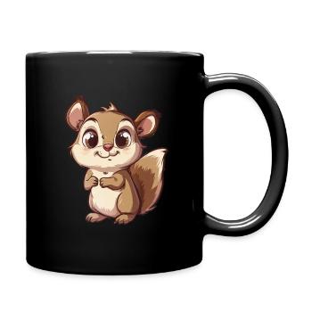 Tamia mignon avec de grands yeux - Mug uni - noir - Droite