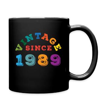 Millésime 1989 - Mug uni - noir - Droite
