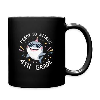 Prêt à attaquer la 4e année - Mug uni - noir - Droite